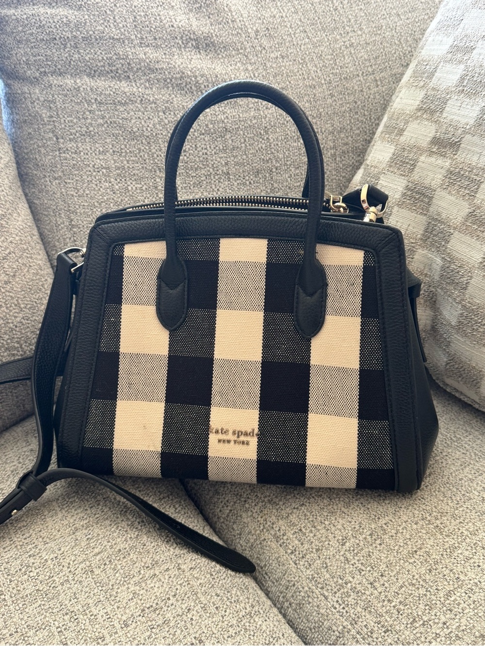 kate spade New York Gingham Satchel